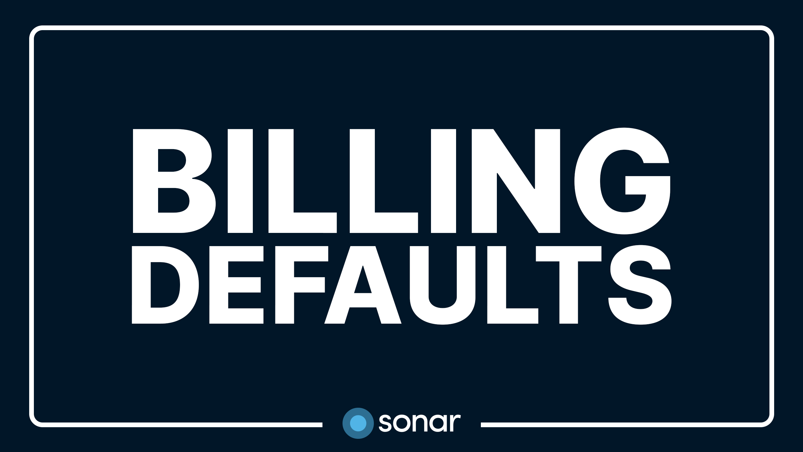 Billing Defaults