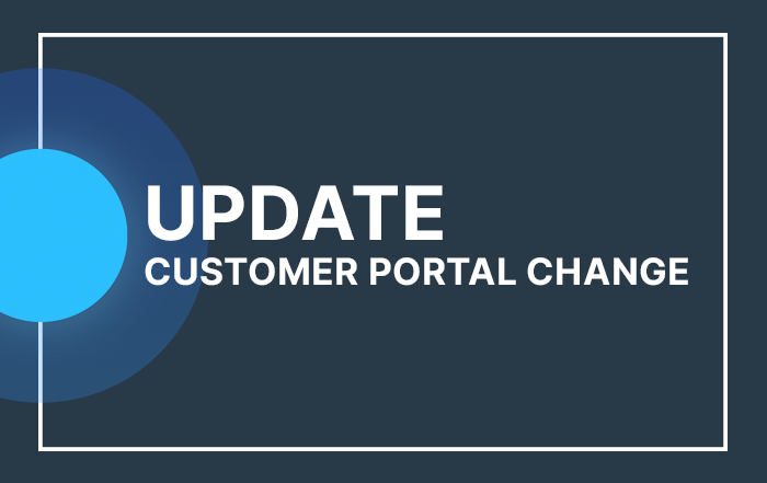 Product Update: Customer Portal Change