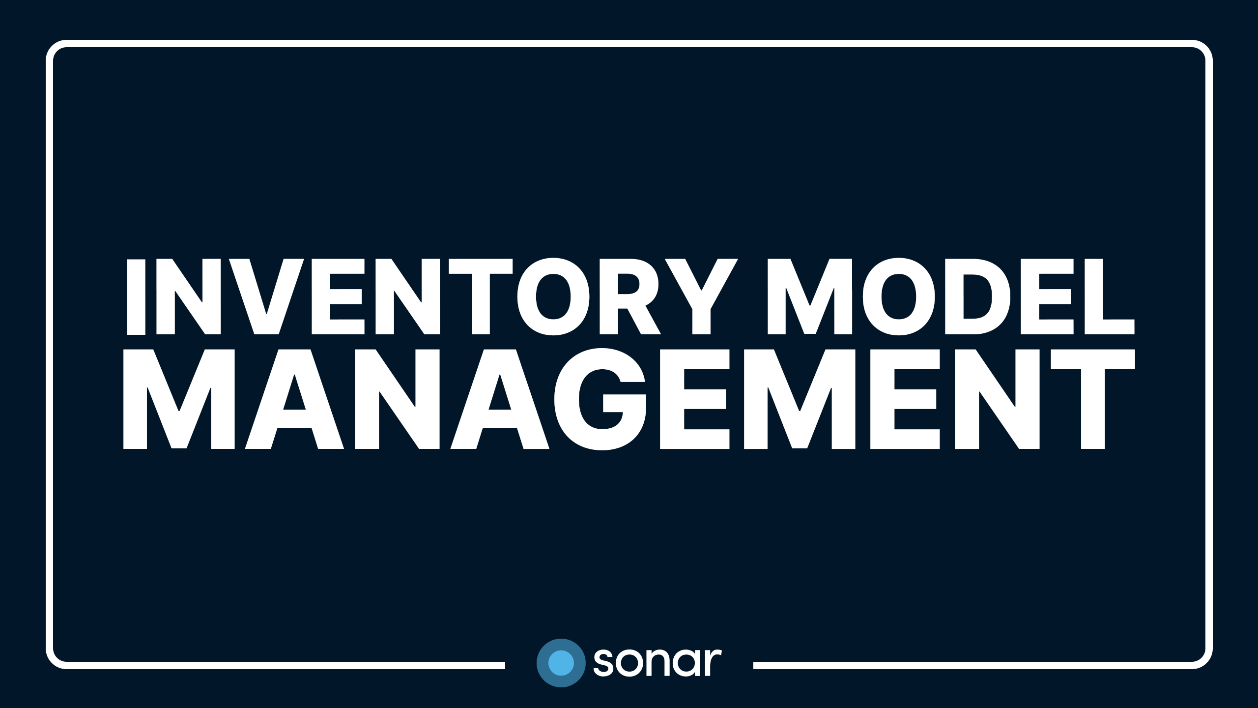 Inventory Model Management