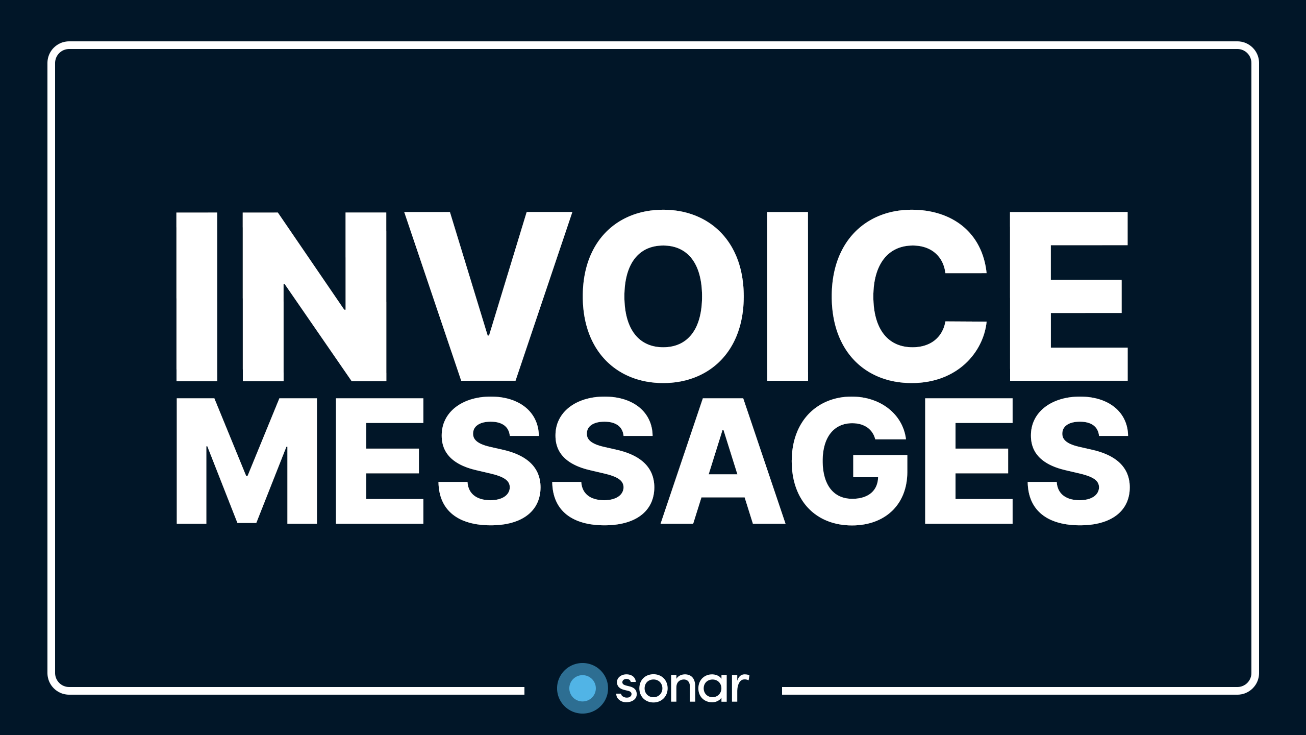 Invoice Messages