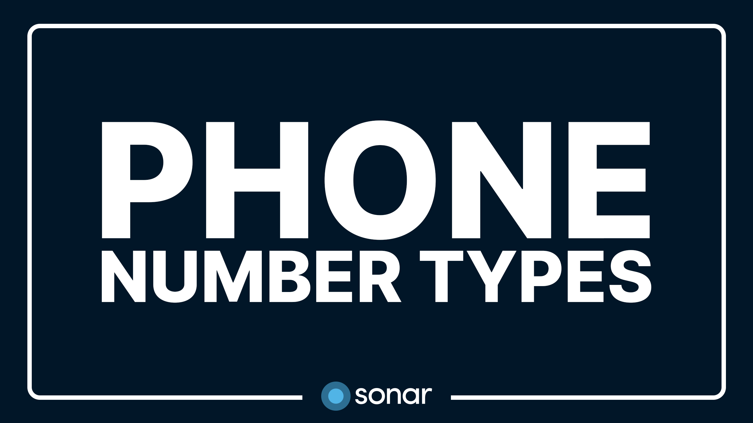 Phone Number Types