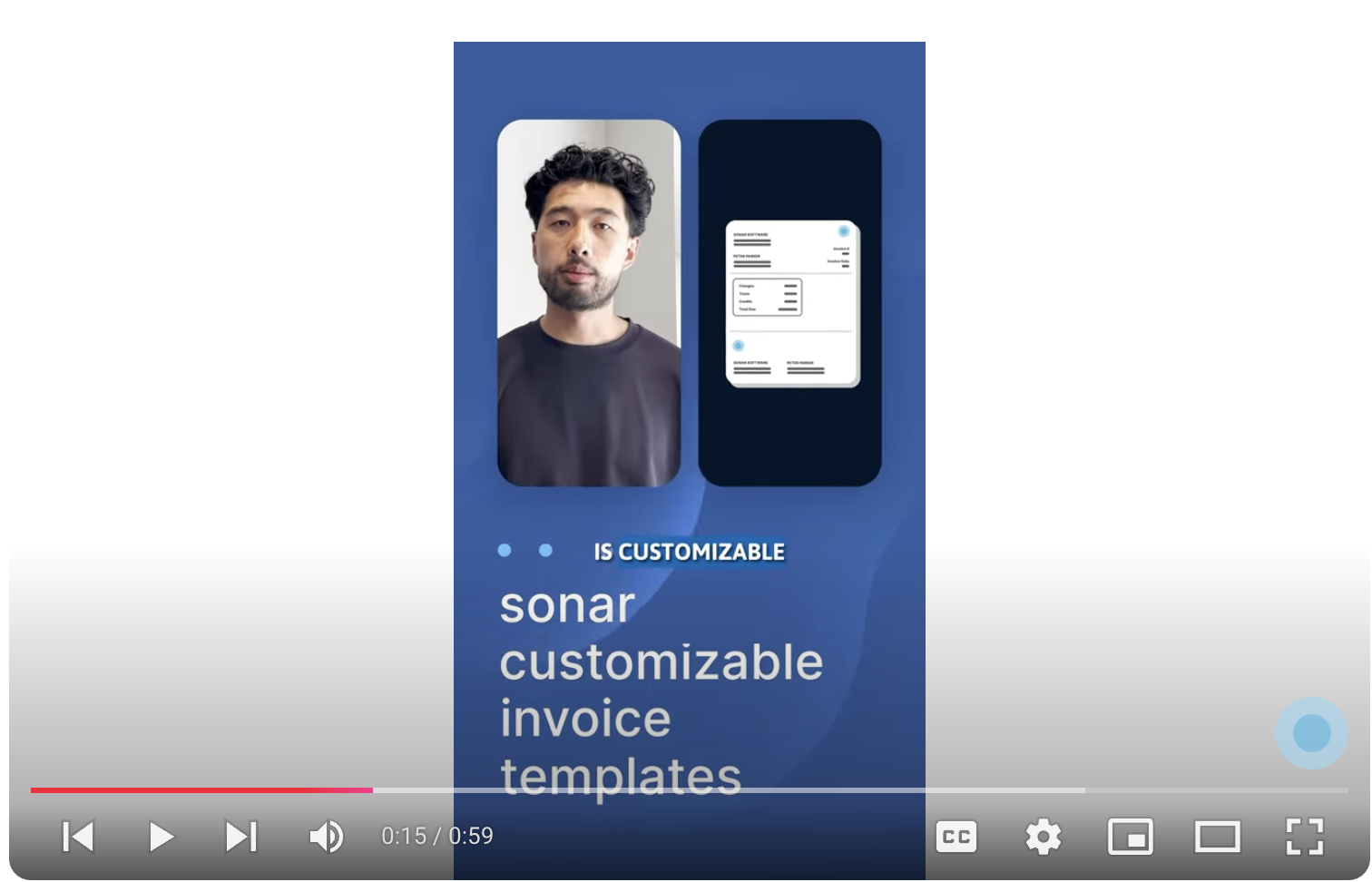 Sonar in 60 - Invoice Templates