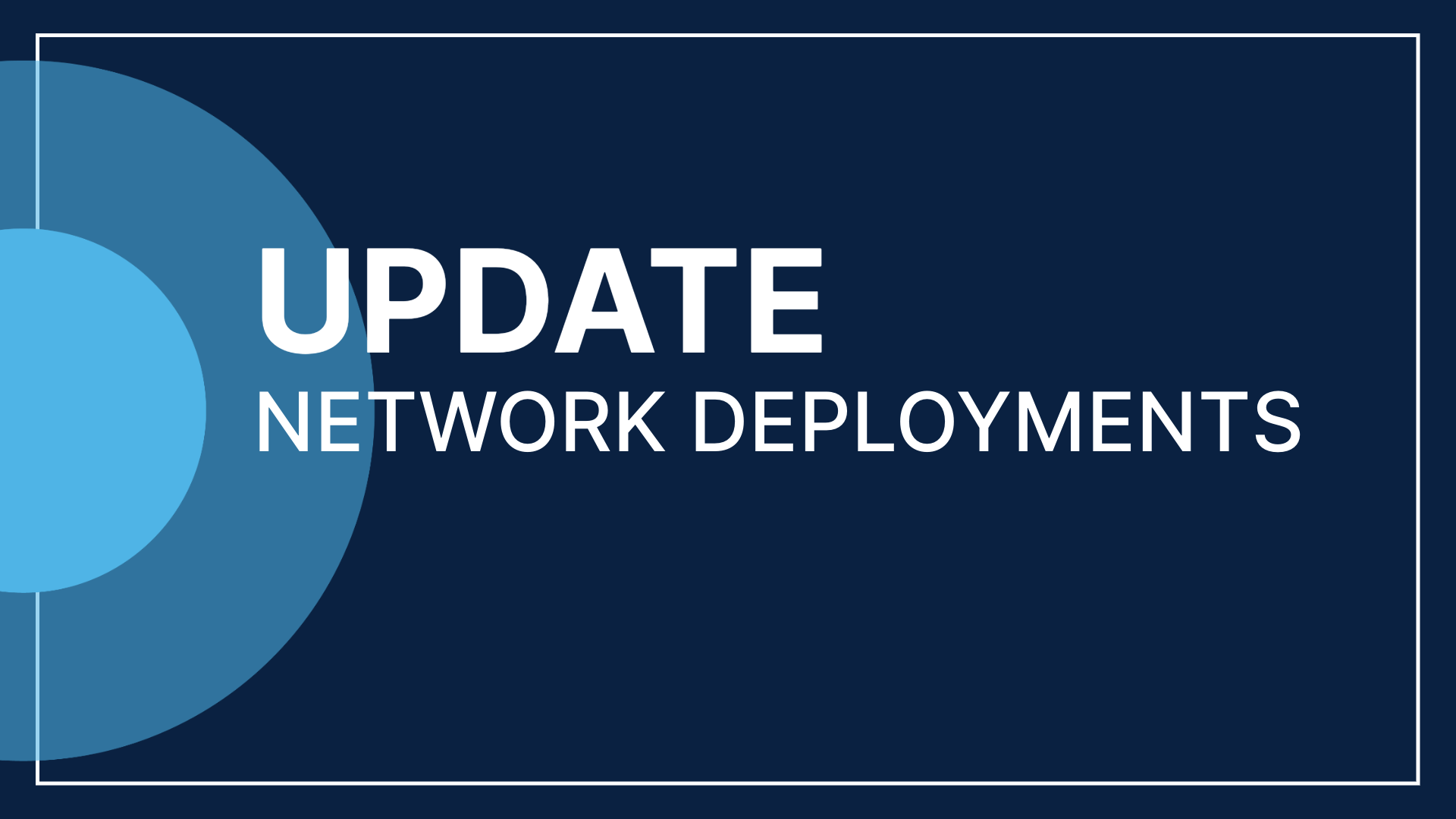 Product Update: Network Deployments