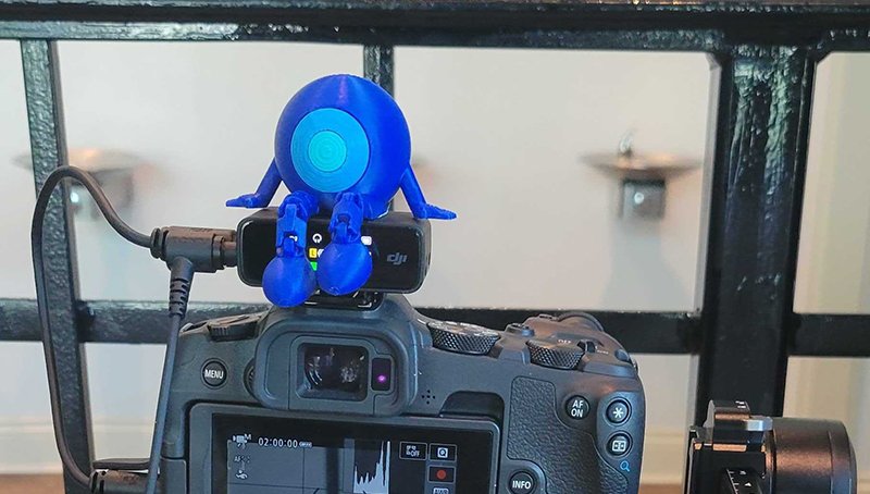 George on camera at a trade show